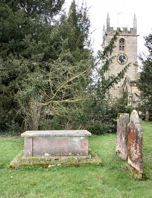 Mary Gillum's Grave (left) at Darley Dale