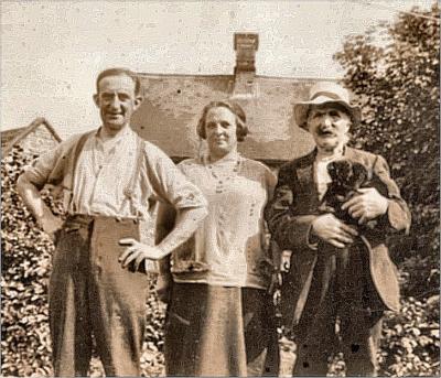 Charles and Mary Gregory with Charles Adams 1939