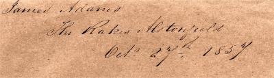 James Adams signature 1837