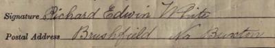 Signature on 1911 Census Return