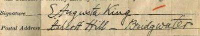 Signature on 1911 Census Return