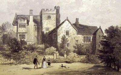 Throwley Hall in 1858