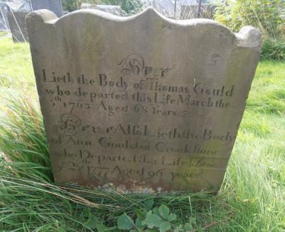 Thomas Gould 1695-1763 gravestone