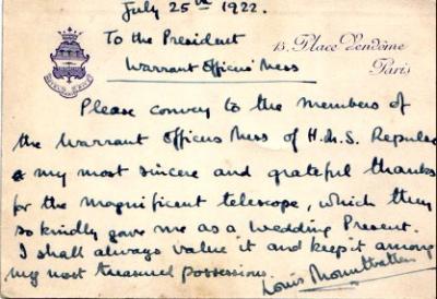 Mountbatten Letter