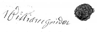 William Grindon signature 1726