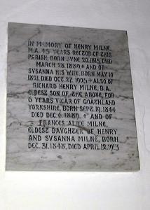 Henry Milne Plaque