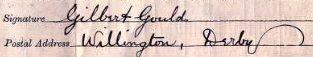 Signature on 1911 Census Return