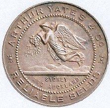 Arthur Yates medallion 1923