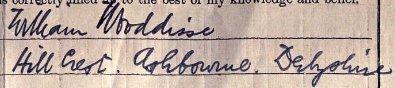 Signature on 1911 Census Return