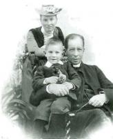 With his daughter and grandson