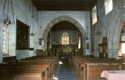 Bradbourne Church interior